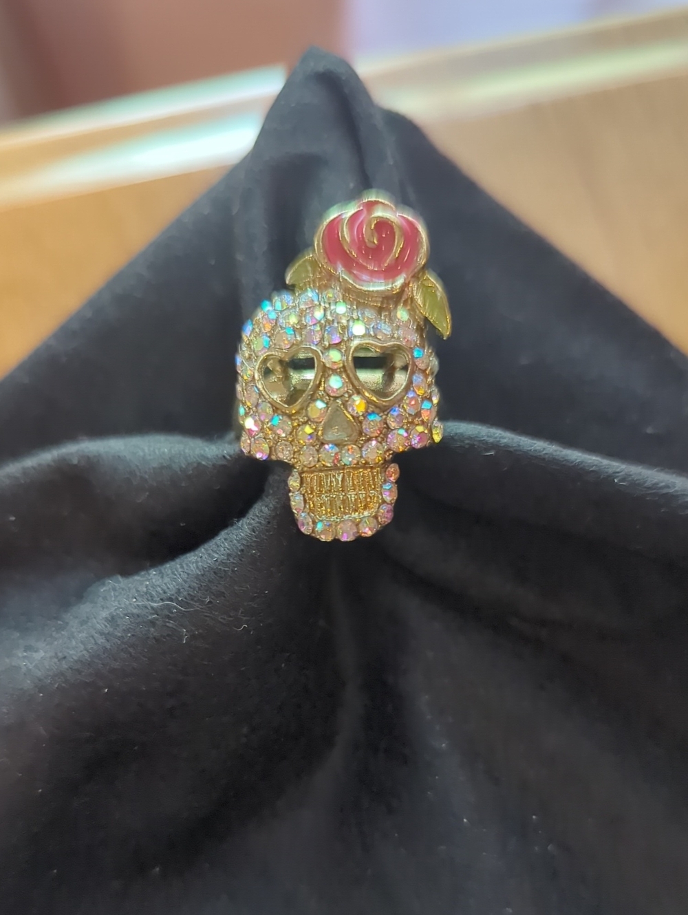 Betsey Johnson Sugar Skull Ring